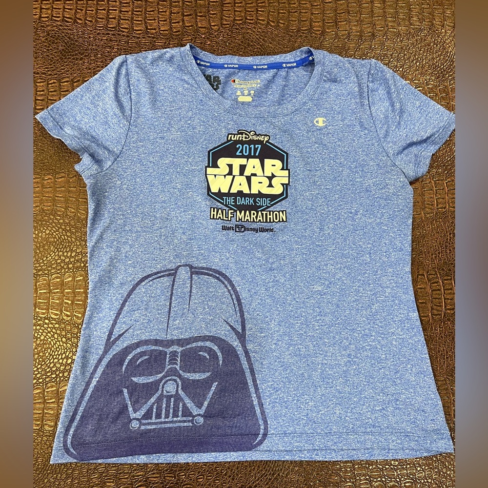 Run Disney world 2017 Star Wars the dark side half marathon parks champion M LN
